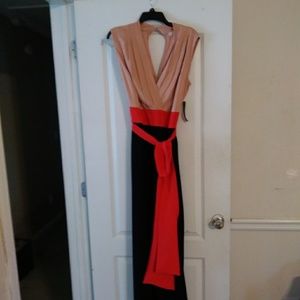 Eva Mendez Chalina Colorblock Jumpsuit